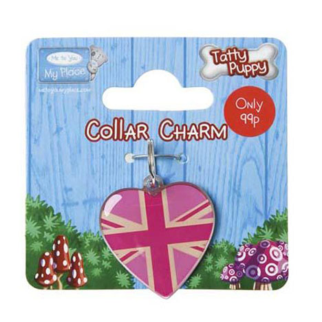 Tatty Puppy Me to You Bear Pink Union Jack Collar Charm £0.59